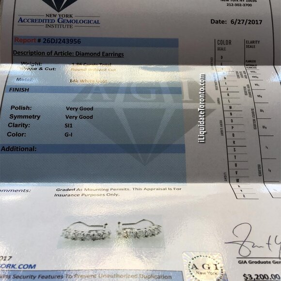 1.80CTW Natural Diamond Huggie Earrings in White Gold. 12 Diamonds at 15pts Each - Picture 10 of 11